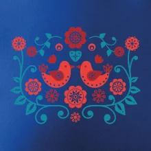 folklór - dva červené vtáčiky