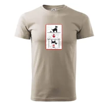 Tričko pre odporcov sraní na chodníku