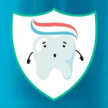 Zúbok na prsníku - zubná pasta