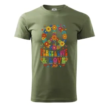 Peace and love - na výšku s květy