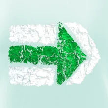 Párová turistická značka  zelená