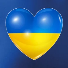 Ukrajina srdce vlajka