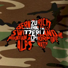 Mapy - názvy miest - Švajčiarsko