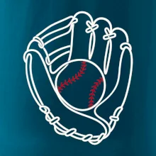 Baseballová rukavice minimalistická linka