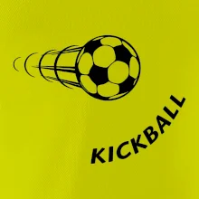 Kickball nápis šikmo
