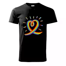 Srdce pride dúha kreslená