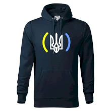 Ukrajina trojzubec s farbami Ukrajina trojzubec s farbami