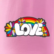 Love s dúhou v pozadí