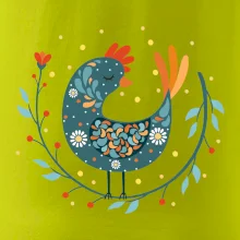 Folklór - sliepky s margarétkami