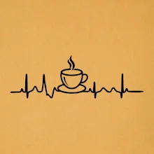 EKG hrnček kávy EKG hrnček kávy