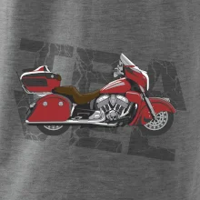 Cestovná motorka Amerika červená