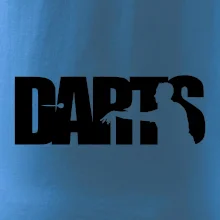 Darts - nápis so šípkarom