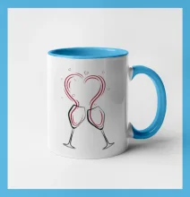 Víno je láska - srdiečka