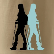 Nordic walking figúry - žena