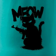 Meow mačka so zbraňou