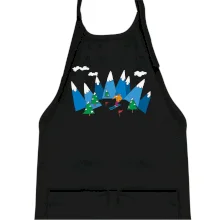 Lyžiar a farebné hory