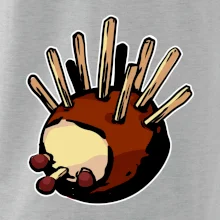 Gaštanový ježko - prsník