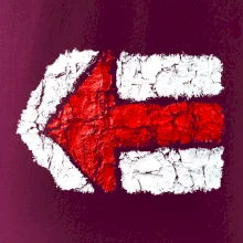 Párová turistická značka  červená Párová turistická značka  červená