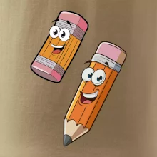 Parové tričko - Ceruzka a guma