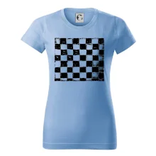 Šachovnica čierna kreslená