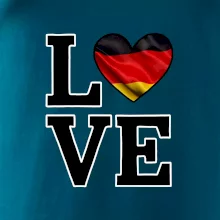 Love Nemecká vlajka Love Nemecká vlajka