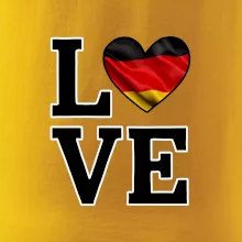 Love Nemecká vlajka Love Nemecká vlajka