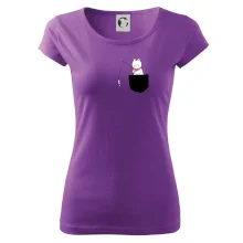 Mačka s rybou vo vrecku