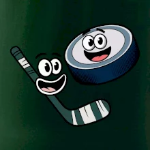 Parové tričko - Puk a hokejka