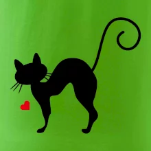 Zamilovaná mačka prehnutá