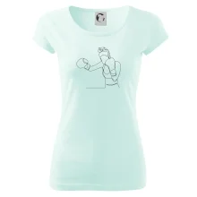 Žena boxerka jedným ťahom