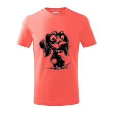 Čiernobiela karikatúra jazvečík