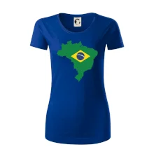 Brazília vlajka v mape