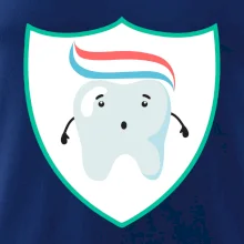 Zúbok na prsníku - zubná pasta