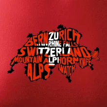 Mapy - názvy miest - Švajčiarsko