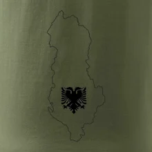Albánsko obrys mapa Albánsko obrys mapa