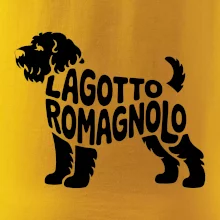 Lagotto romagnolo nápis v tele
