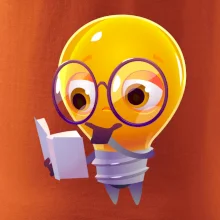 Žiarovka premýšľa nad knihou