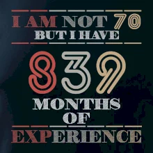 70 years 839 months of experience