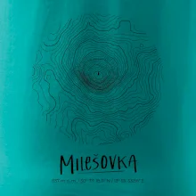 Milešovka - vrstevnice v kruhu