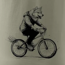 Vlk na bicykli