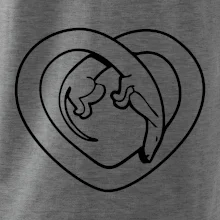 Jazvečík srdca - obrys Jazvečík srdca - obrys