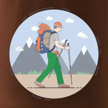 Farebný párový motív na hory