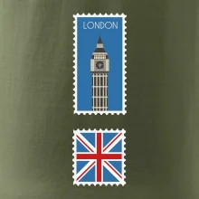 Londýn známka farebná