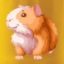 Morča - kreslené, bielo oranžové