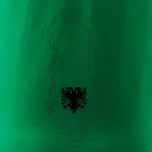 Albánsko obrys mapa