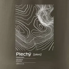 Plechý - vrstevnice v obdĺžniku