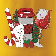 Vianoce, víno a snehuliak