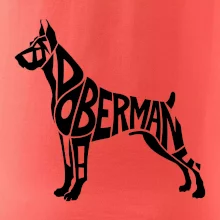 Doberman - nápis v tele