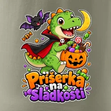 Príšerka na sladkosti - dinosaurus s tekvicou