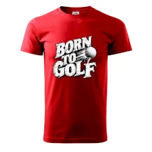 Born to golf černobílý drsný potisk